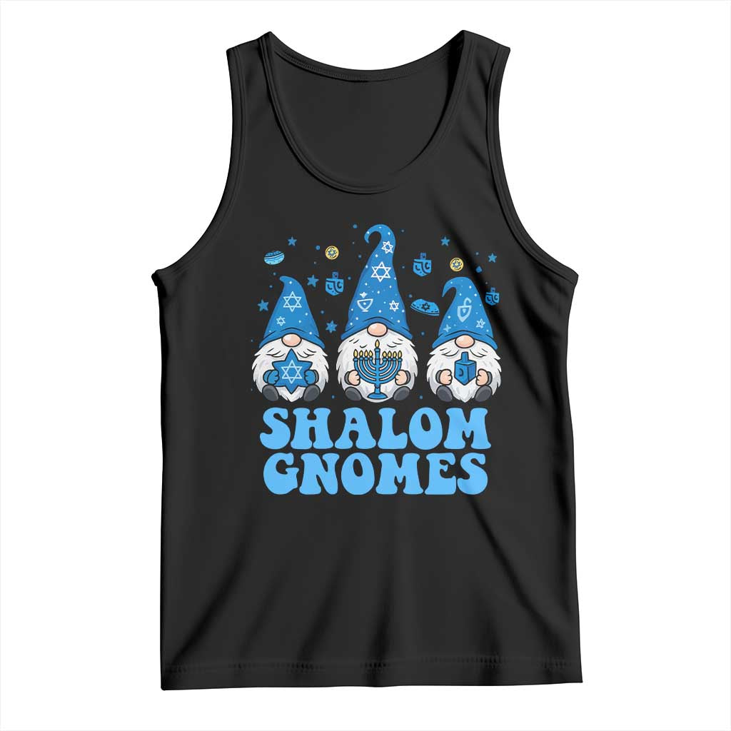 Happy Hanukkah Tank Top Retro Groovy Eight Nights Lights TS10 Black Print Your Wear