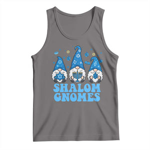 Happy Hanukkah Tank Top Retro Groovy Eight Nights Lights TS10 Deep Heather Print Your Wear