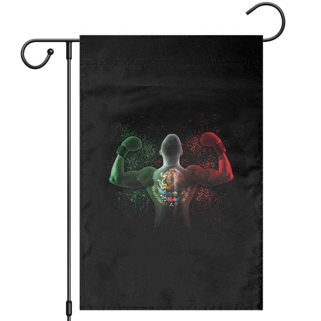 Mexican Boxing Garden Flag Retro Vintage Watercolors Mexico Flag Boxer TS10 Black Print Your Wear