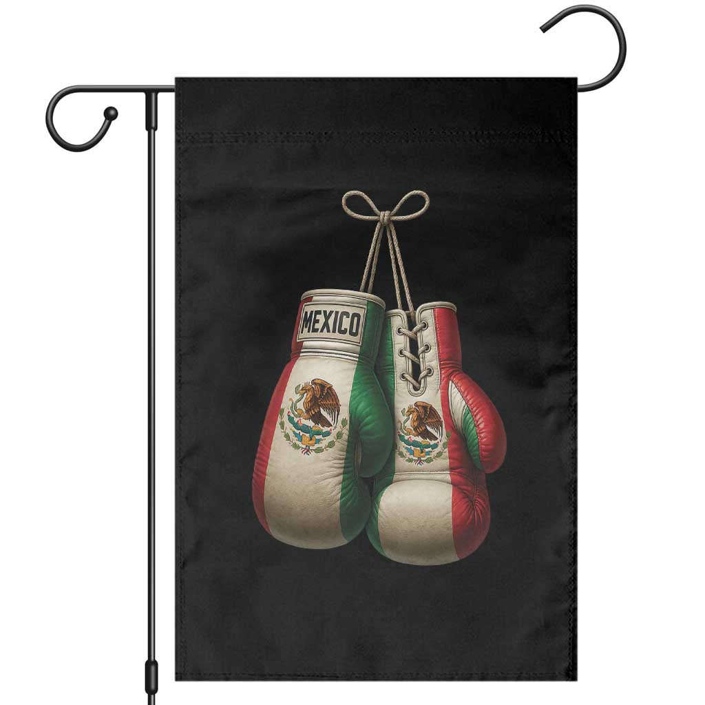 Mexican Boxing Gloves Garden Flag Retro Vintage Mexico Flag Boxer TS10 Black Print Your Wear