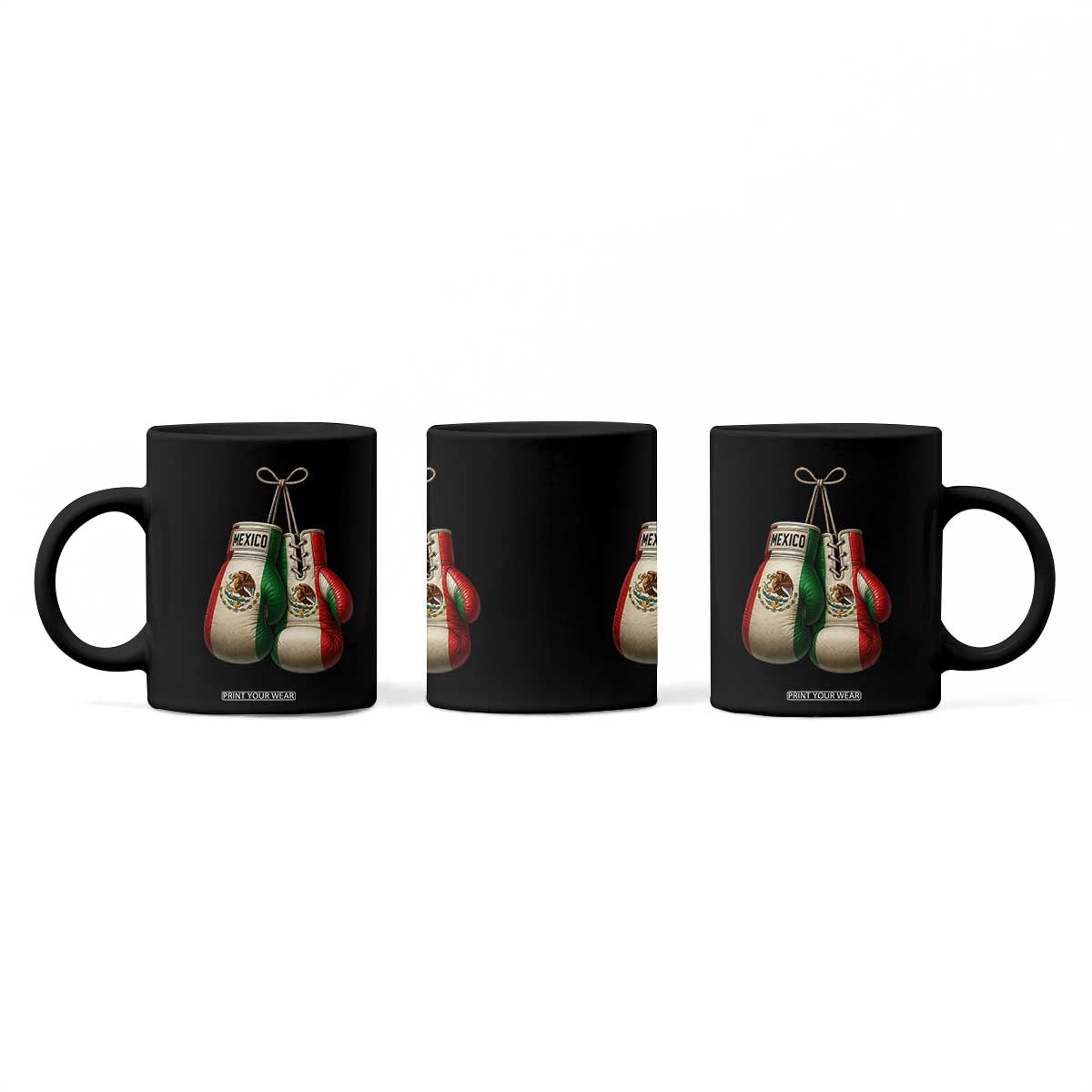 Mexican Boxing Gloves Coffee Mug Retro Vintage Mexico Flag Boxer TS10 Print Your Wear