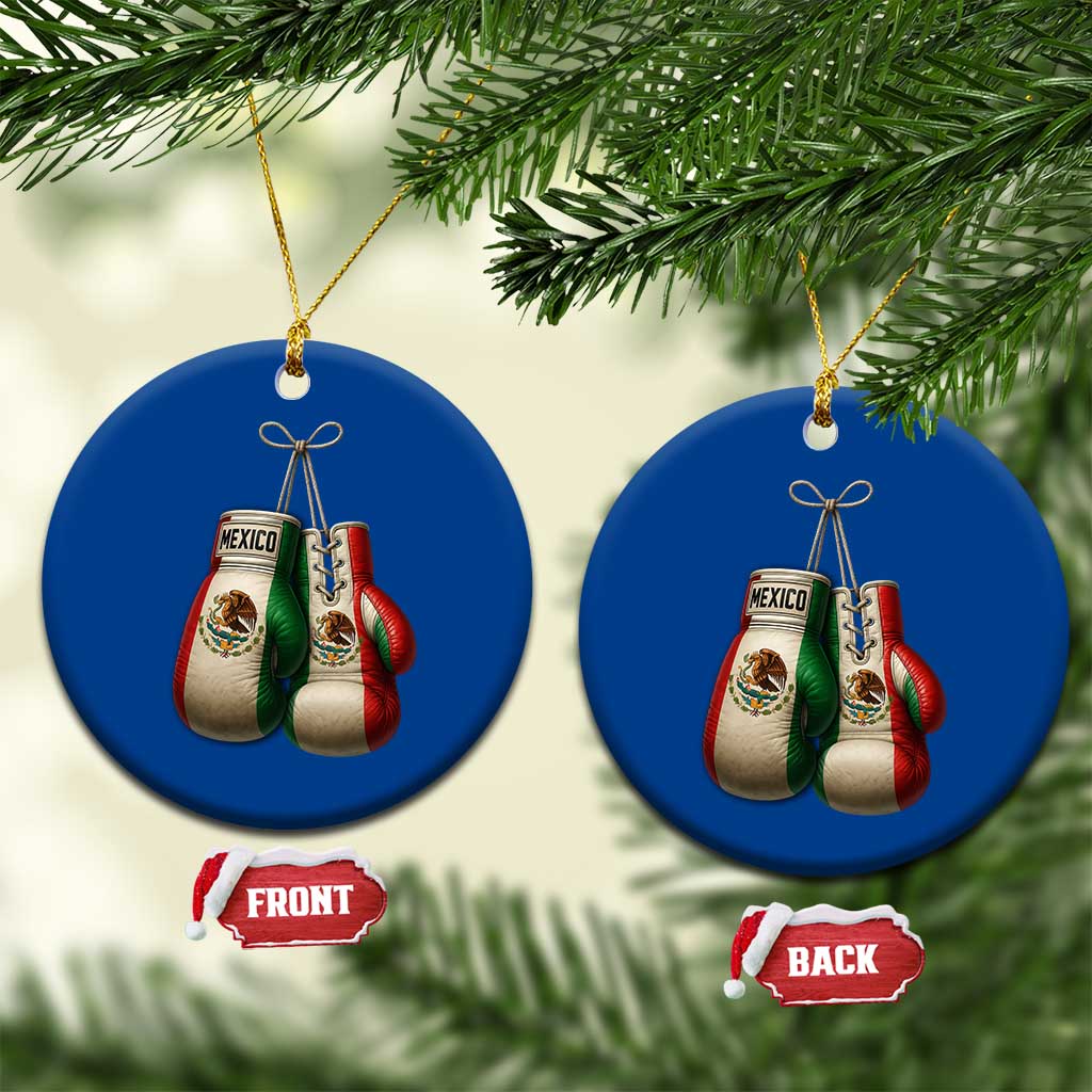 Mexican Boxing Gloves Ceramic Ornament Retro Vintage Mexico Flag Boxer TS10 1pc Blue Print Your Wear