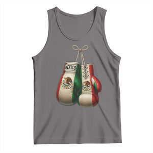 Mexican Boxing Gloves Tank Top Retro Vintage Mexico Flag Boxer TS10 Deep Heather Print Your Wear