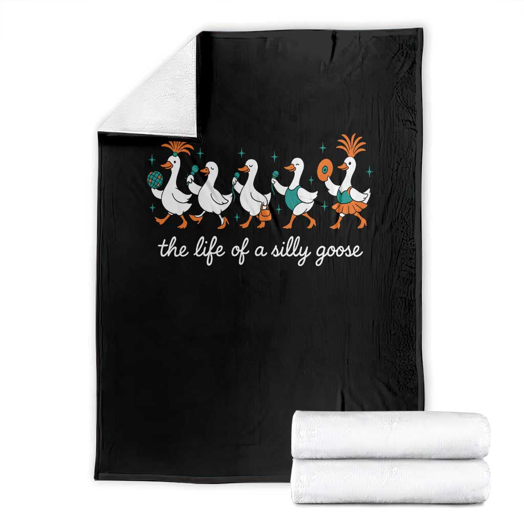 The Life Of A Silly Goose Throw Blanket Funny Concert Outfit Country Music Fan TS10 Black Print Your Wear