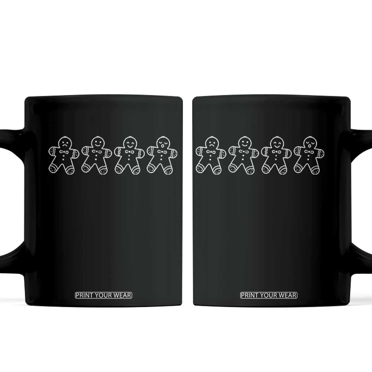 Christmas Gingerbread Cookies Coffee Mug Festive Holiday Outfit TS10 Black Print Your Wear