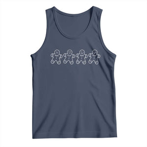 Christmas Gingerbread Cookies Tank Top Festive Holiday Outfit TS10 Navy Print Your Wear
