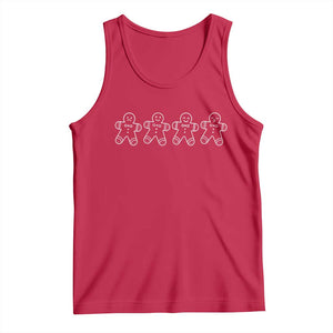 Christmas Gingerbread Cookies Tank Top Festive Holiday Outfit TS10 Red Print Your Wear