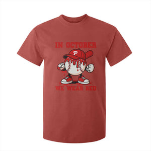 Red October Philly T Shirt For Kid Philadelphia Baseball Drip Boy TS10 Red Print Your Wear