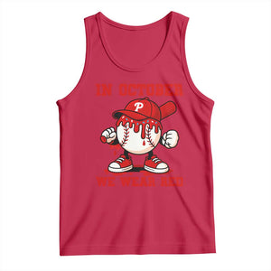 Red October Philly Tank Top Philadelphia Baseball Drip Boy TS10 Red Print Your Wear