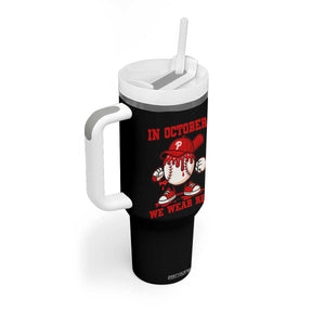 Red October Philly Tumbler With Handle Philadelphia Baseball Drip Boy TS10 Print Your Wear