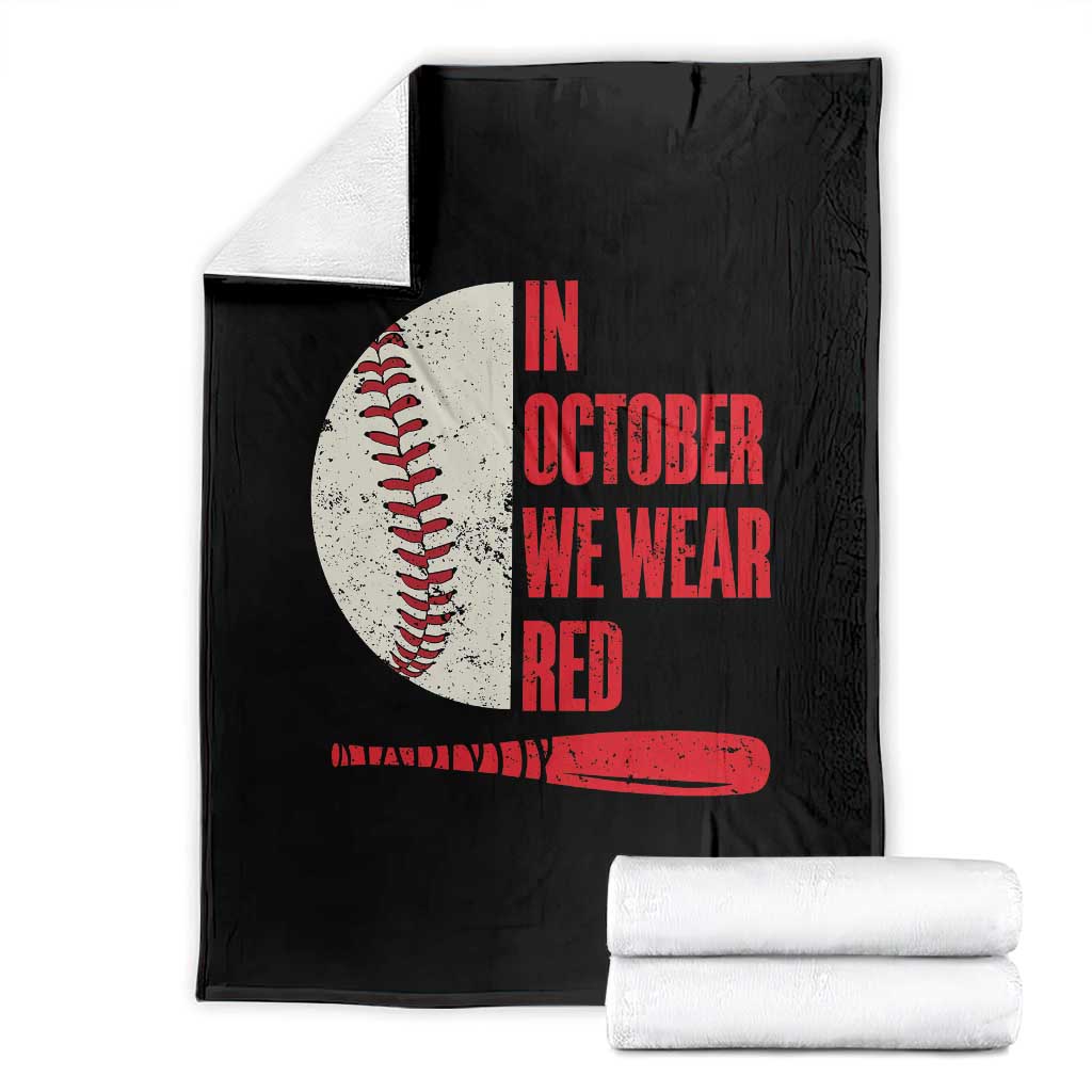 Red October Philly Throw Blanket Retro Philadelphia Baseball Fan TS10 Black Print Your Wear