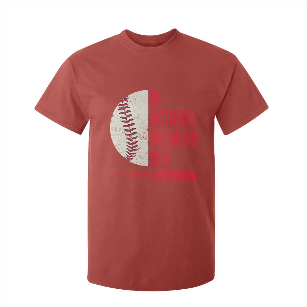 Red October Philly T Shirt For Kid Retro Philadelphia Baseball Fan TS10 Red Print Your Wear