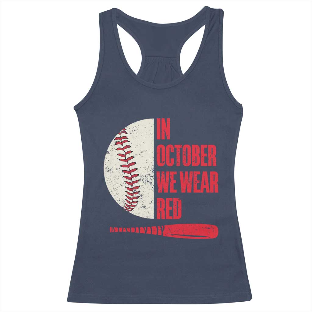 Red October Philly Racerback Tank Top Retro Philadelphia Baseball Fan TS10 Navy Print Your Wear