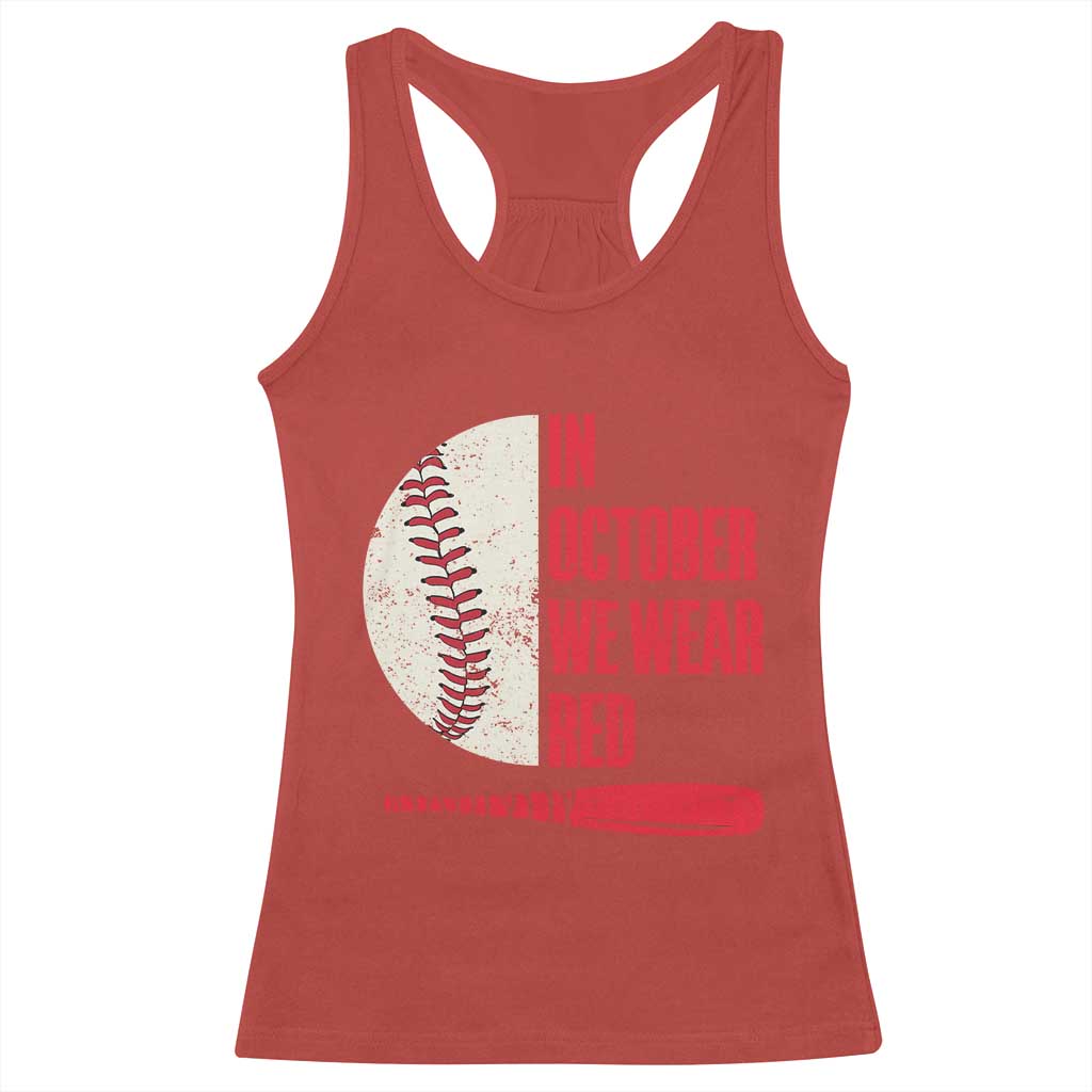 Red October Philly Racerback Tank Top Retro Philadelphia Baseball Fan TS10 Red Print Your Wear