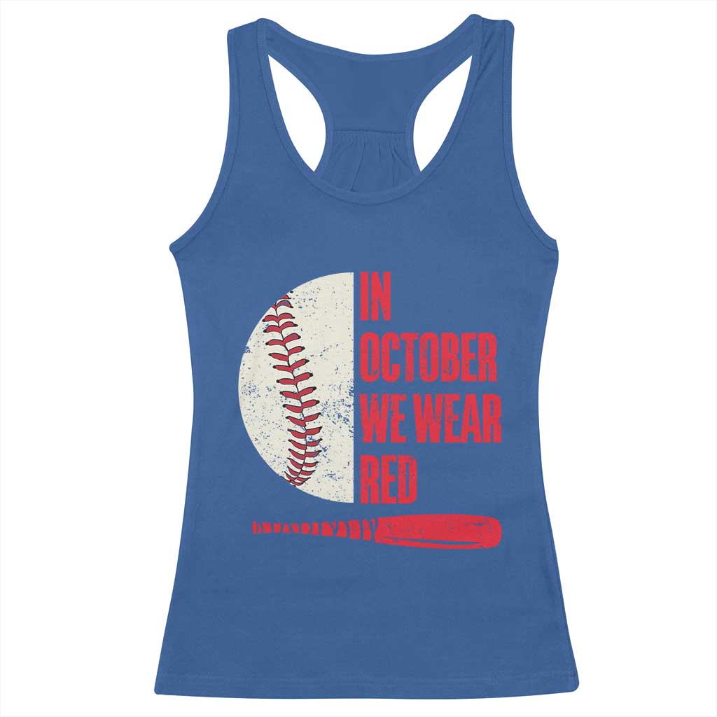 Red October Philly Racerback Tank Top Retro Philadelphia Baseball Fan TS10 Royal Blue Print Your Wear