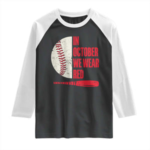 Red October Philly Raglan Shirt Retro Philadelphia Baseball Fan TS10 Black White Print Your Wear