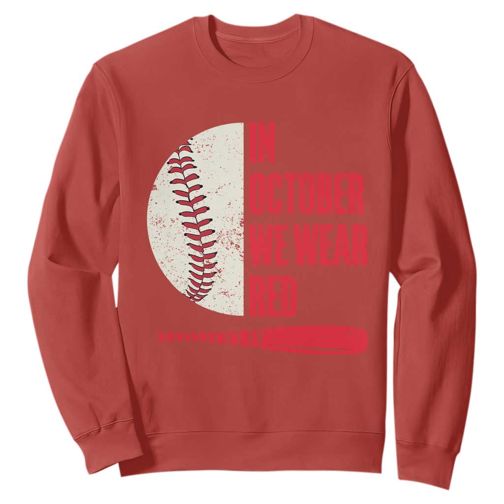 Red October Philly Sweatshirt Retro Philadelphia Baseball Fan TS10 Red Print Your Wear