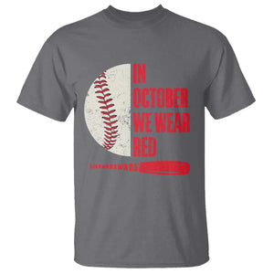 Red October Philly T Shirt Retro Philadelphia Baseball Fan TS10 Charcoal Print Your Wear