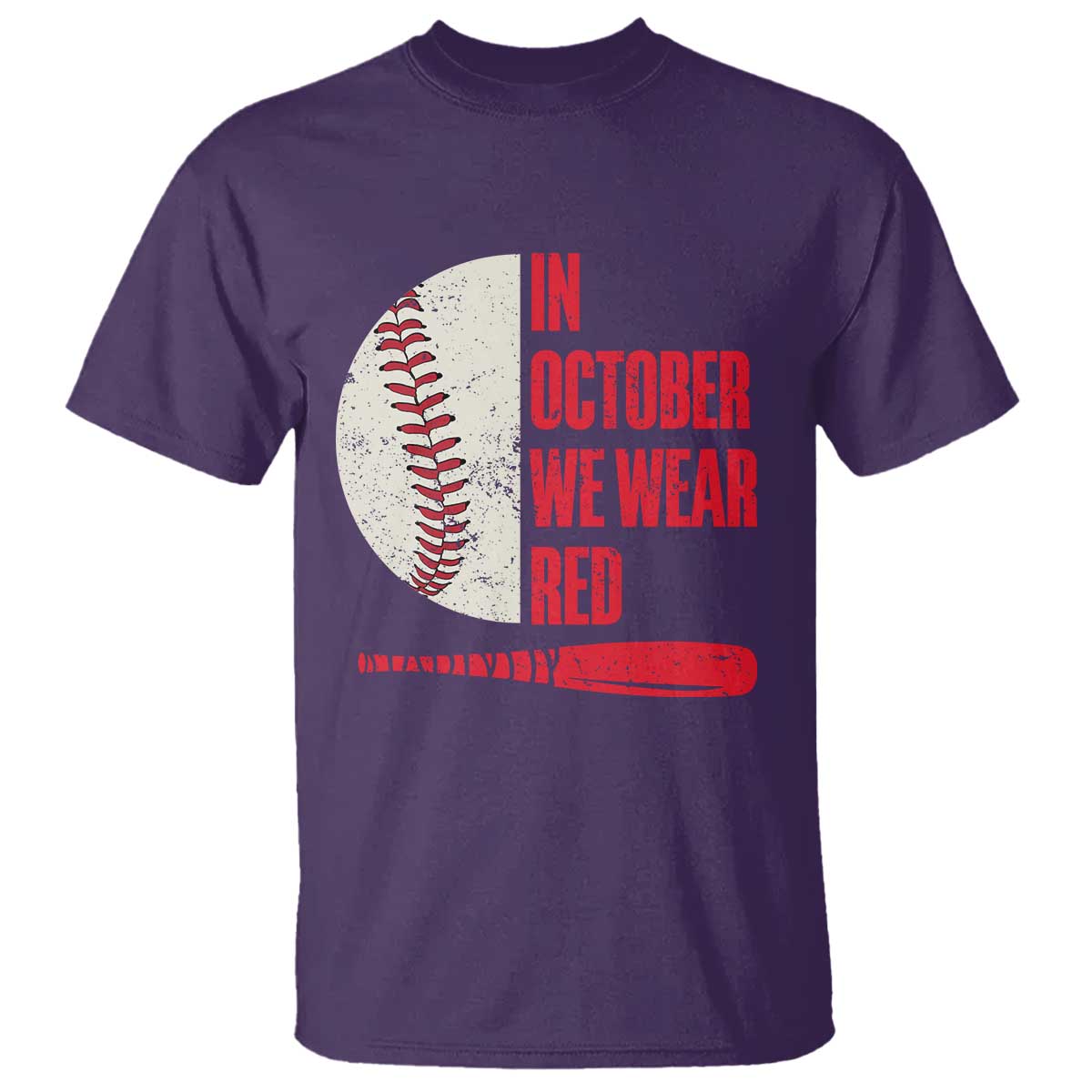 Red October Philly T Shirt Retro Philadelphia Baseball Fan TS10 Purple Print Your Wear