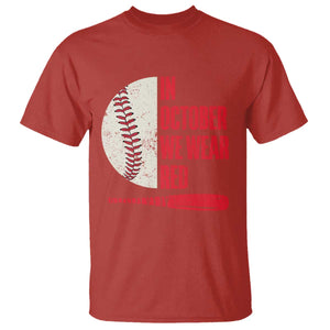 Red October Philly T Shirt Retro Philadelphia Baseball Fan TS10 Red Print Your Wear