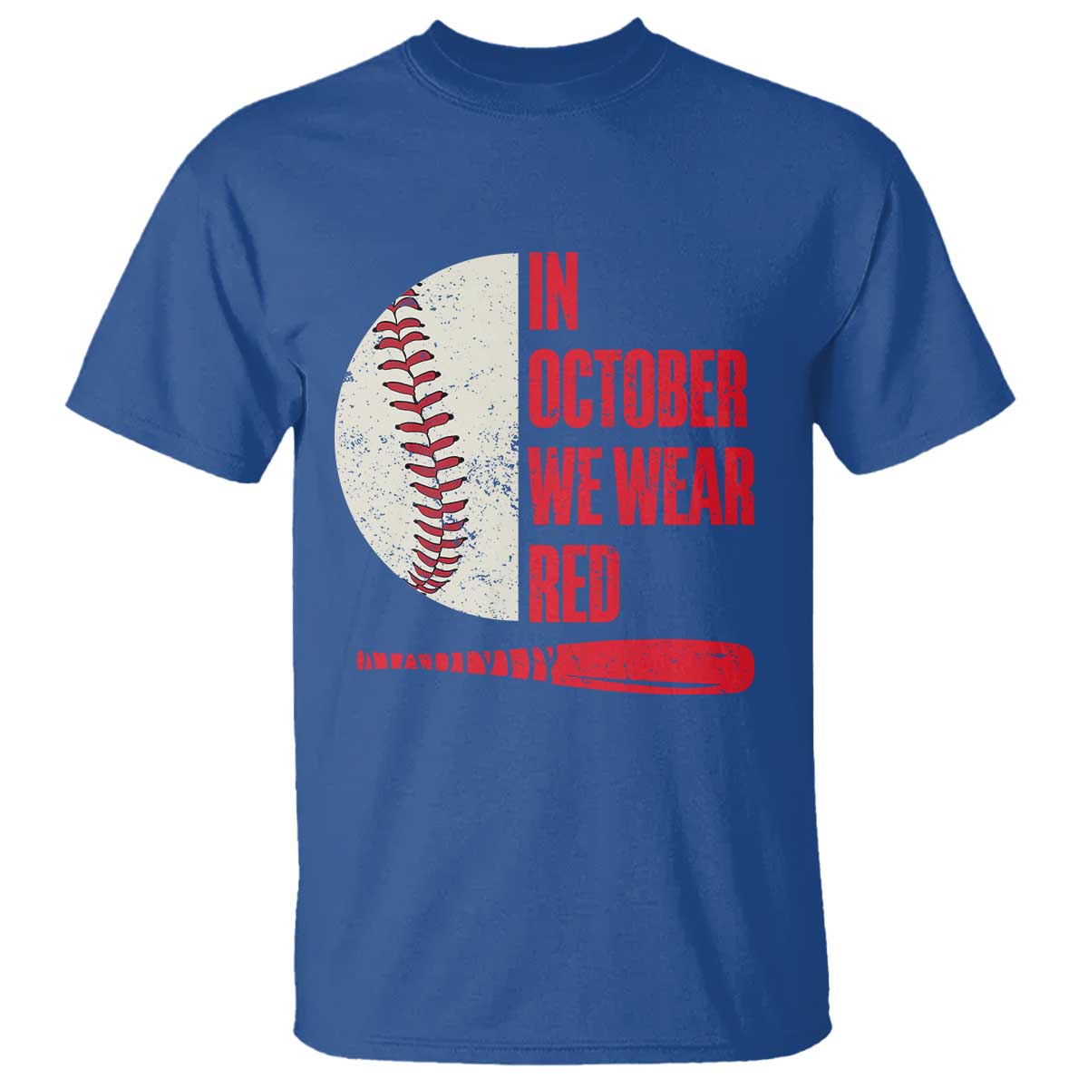 Red October Philly T Shirt Retro Philadelphia Baseball Fan TS10 Royal Blue Print Your Wear