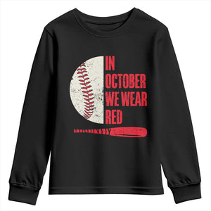 Red October Philly Youth Sweatshirt Retro Philadelphia Baseball Fan TS10 Black Print Your Wear