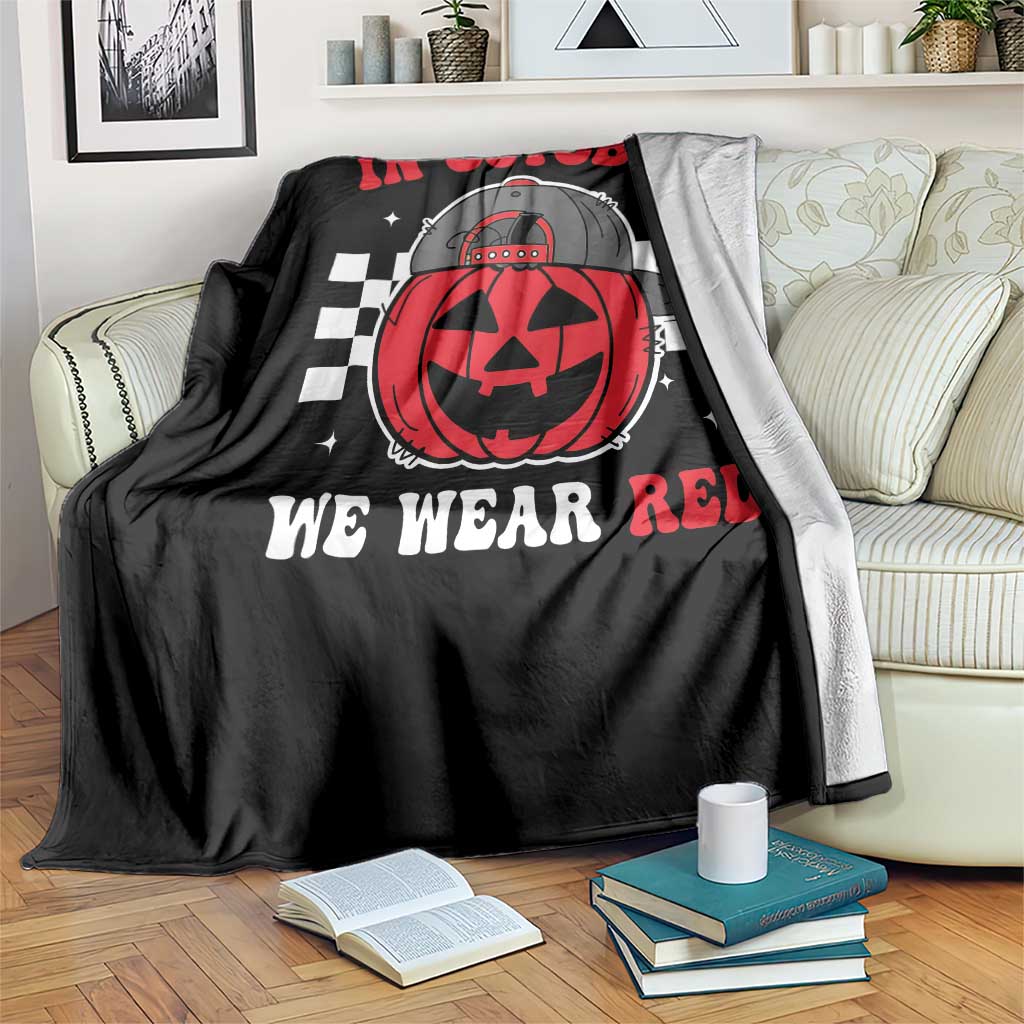 Red October Halloween Throw Blanket Vintage Philadelphia Baseball Fan Jackolantern Pumpkin TS10 Print Your Wear