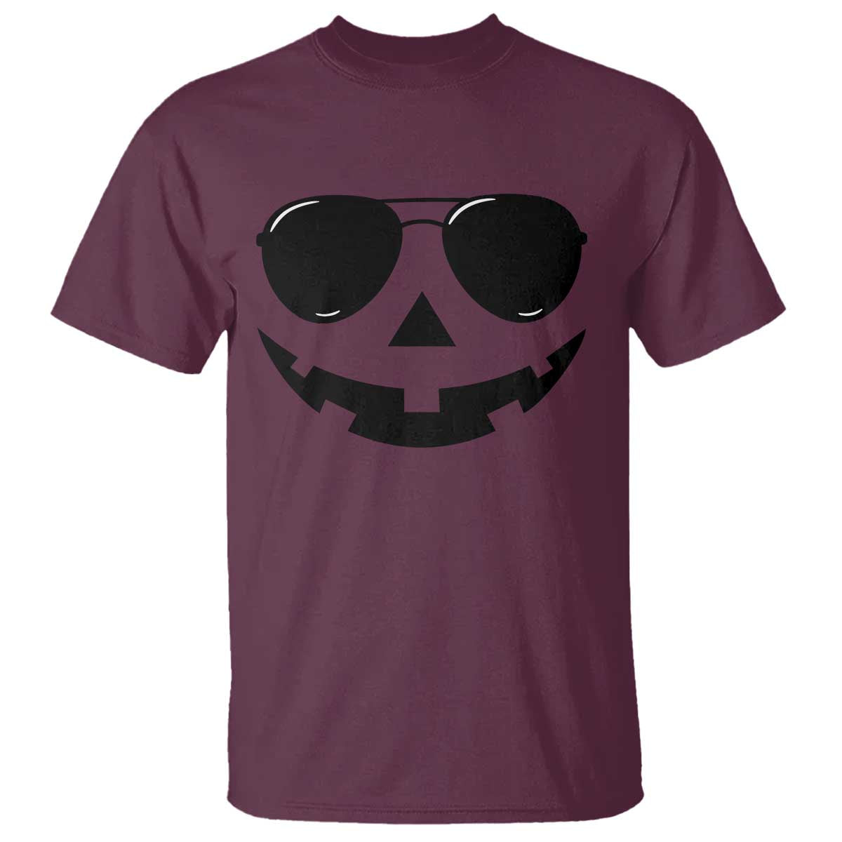 Pumpkin Face T Shirt Vintage Jack o Lantern Jackolantern Spooky Season Halloween TS10 Maroon Print Your Wear