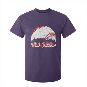 Vintage Red October T Shirt For Kid Philadelphia Skyline Retro Philly Cityscape TS10 Purple Print Your Wear
