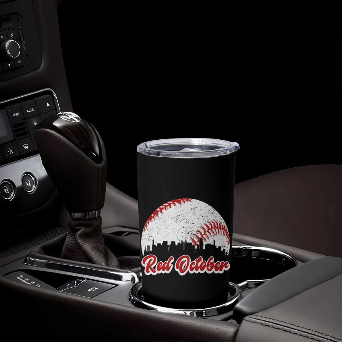 Vintage Red October Tumbler Cup Philadelphia Skyline Retro Philly Cityscape TS10 Print Your Wear