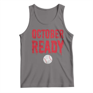 October Ready Tank Top Philadelphia Playoff Baseball Gift Halloween Costume TS10 Deep Heather Print Your Wear