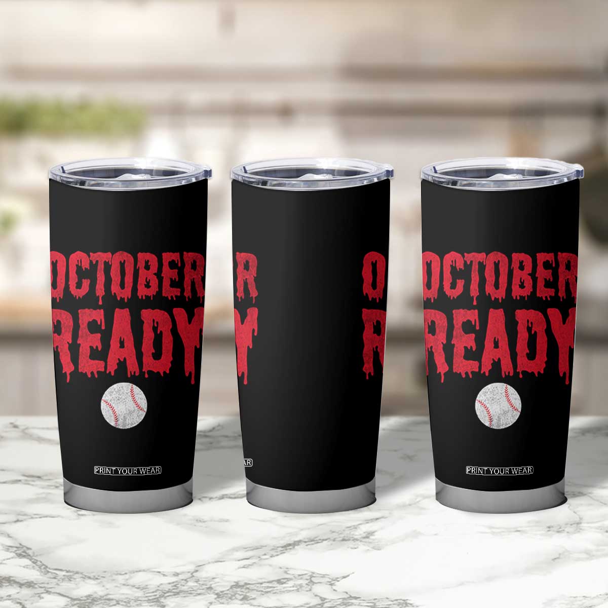 October Ready Tumbler Cup Philadelphia Playoff Baseball Gift Halloween Costume TS10 Print Your Wear