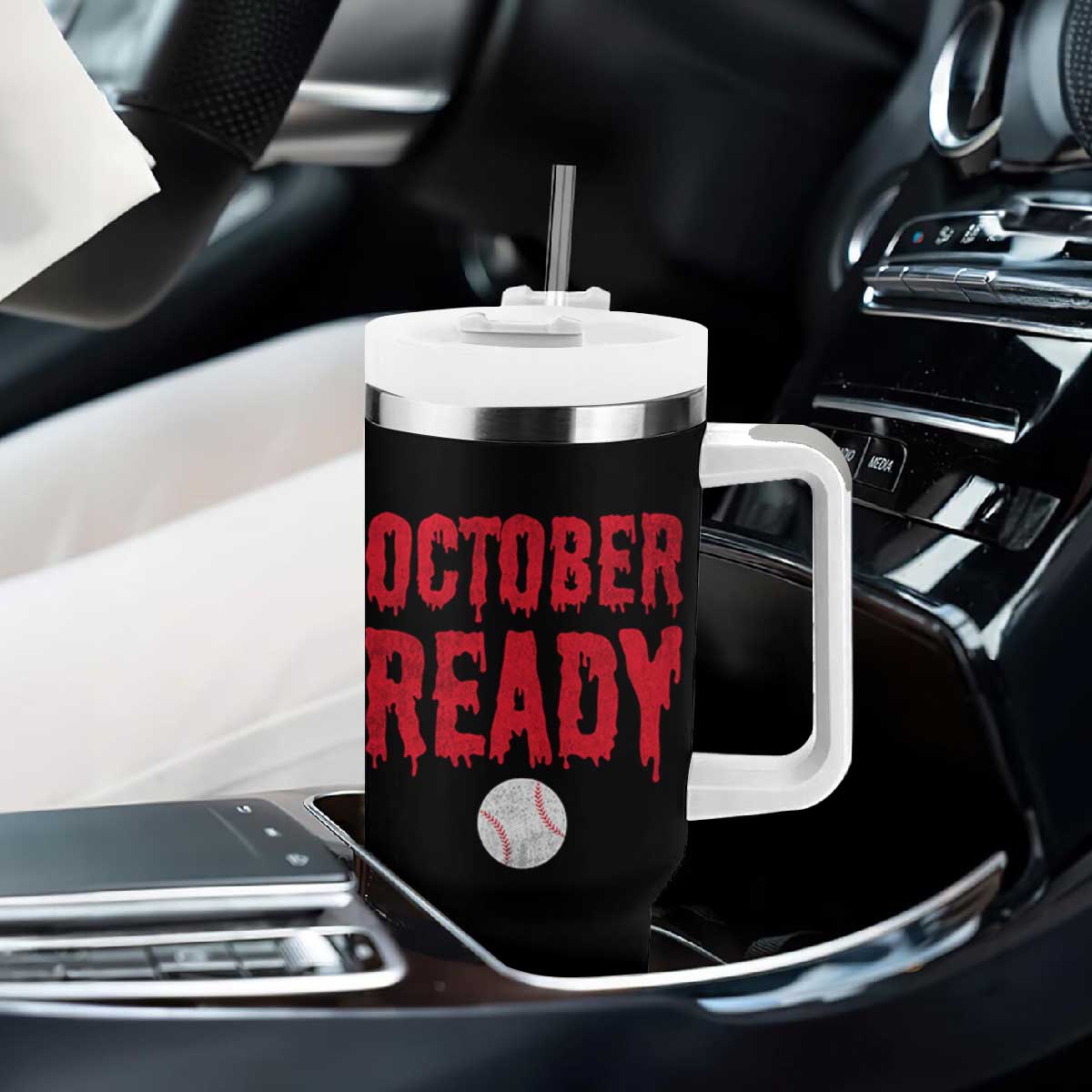 October Ready Tumbler With Handle Philadelphia Playoff Baseball Gift Halloween Costume TS10 Print Your Wear