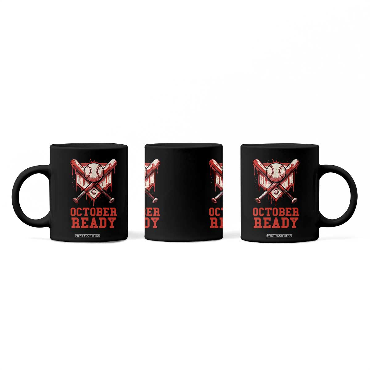 October Ready Coffee Mug Philadelphia Playoff Baseball Drip Graffiti TS10 Print Your Wear