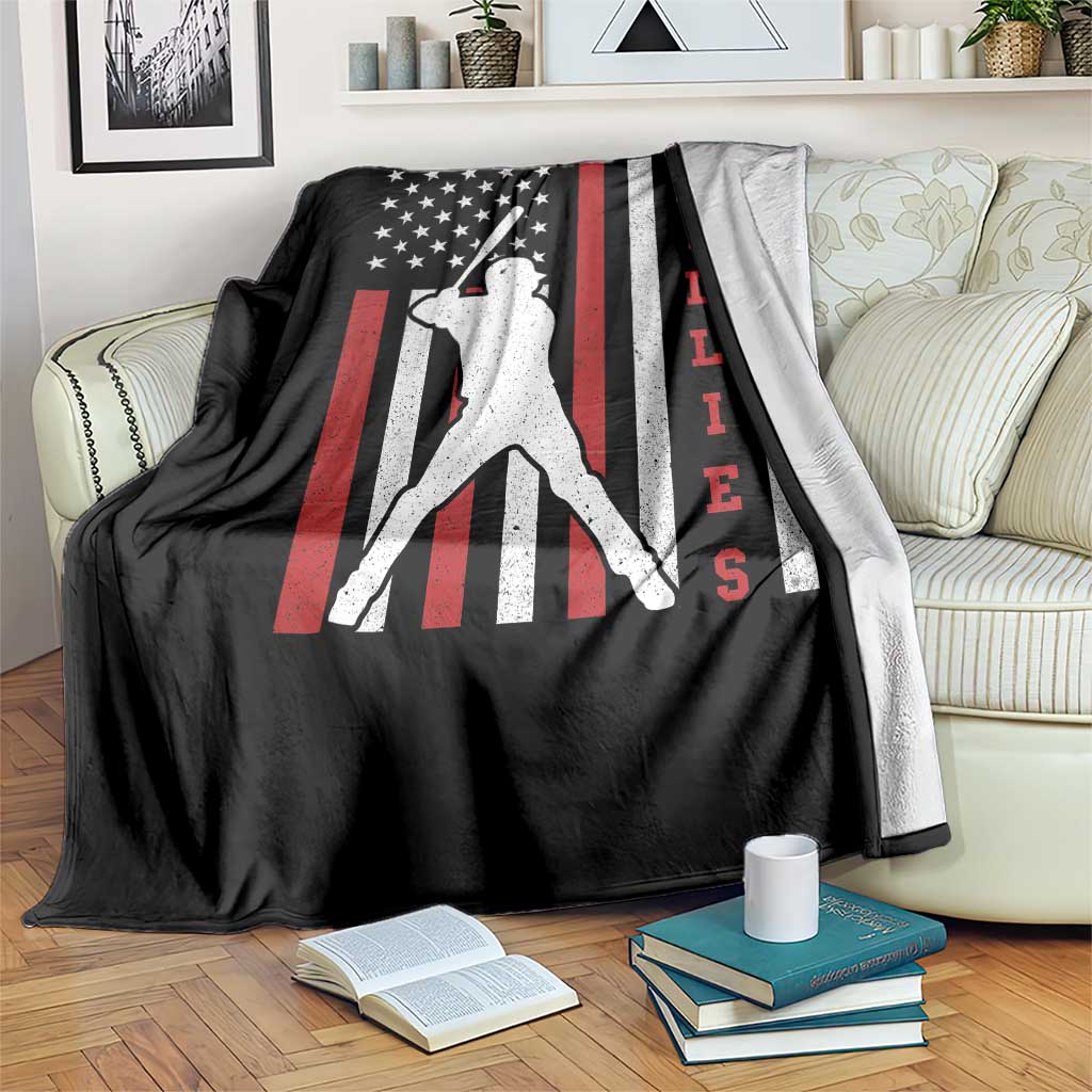 Philly Baseball Throw Blanket Cool Distressed Philadelphia Red October US Flag TS10 Print Your Wear