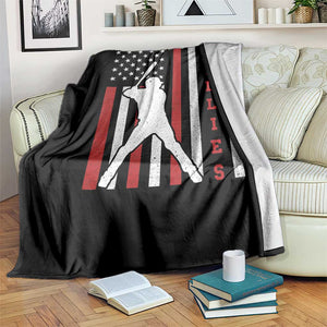 Philly Baseball Throw Blanket Cool Distressed Philadelphia Red October US Flag TS10 Print Your Wear