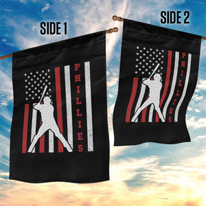 Philly Baseball Garden Flag Cool Distressed Philadelphia Red October US Flag TS10 Print Your Wear