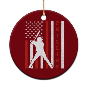 Philly Baseball Ceramic Ornament Cool Distressed Philadelphia Red October US Flag TS10 1pc Red Print Your Wear