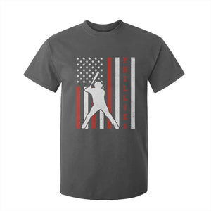 Philly Baseball T Shirt For Kid Cool Distressed Philadelphia Red October US Flag TS10 Dark Heather Print Your Wear