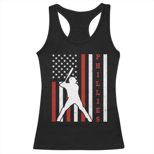 Philly Baseball Racerback Tank Top Cool Distressed Philadelphia Red October US Flag TS10 Black Print Your Wear
