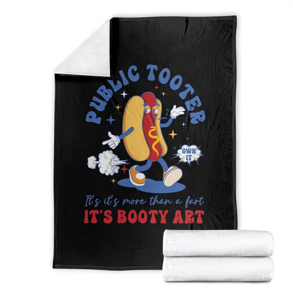 Funny Embarrassing Throw Blanket Public Tooter It's More Than A Fart Inappropriate TS10 Black Print Your Wear