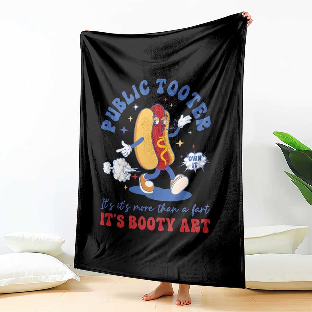 Funny Embarrassing Throw Blanket Public Tooter It's More Than A Fart Inappropriate TS10 Print Your Wear