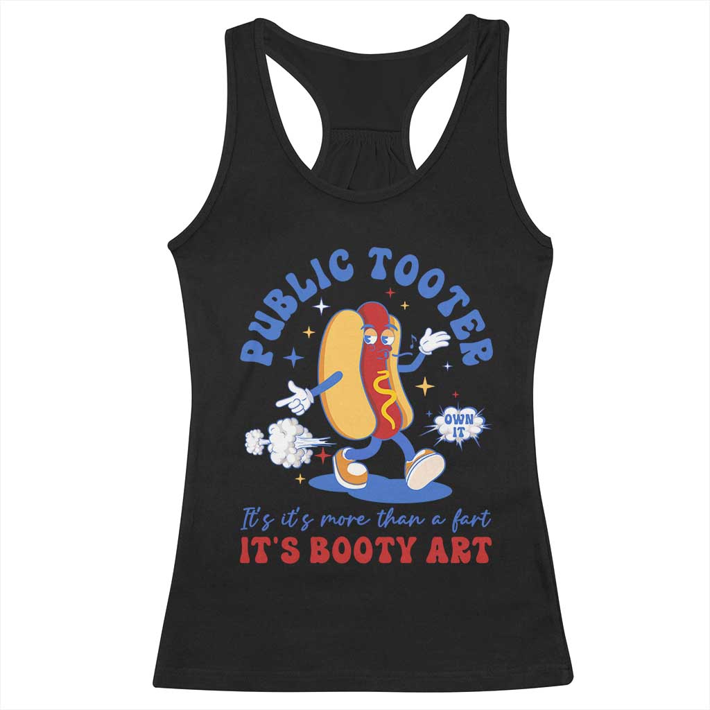 Funny Embarrassing Racerback Tank Top Public Tooter It's More Than A Fart Inappropriate TS10 Black Print Your Wear
