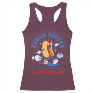 Funny Embarrassing Racerback Tank Top Public Tooter It's More Than A Fart Inappropriate TS10 Maroon Print Your Wear