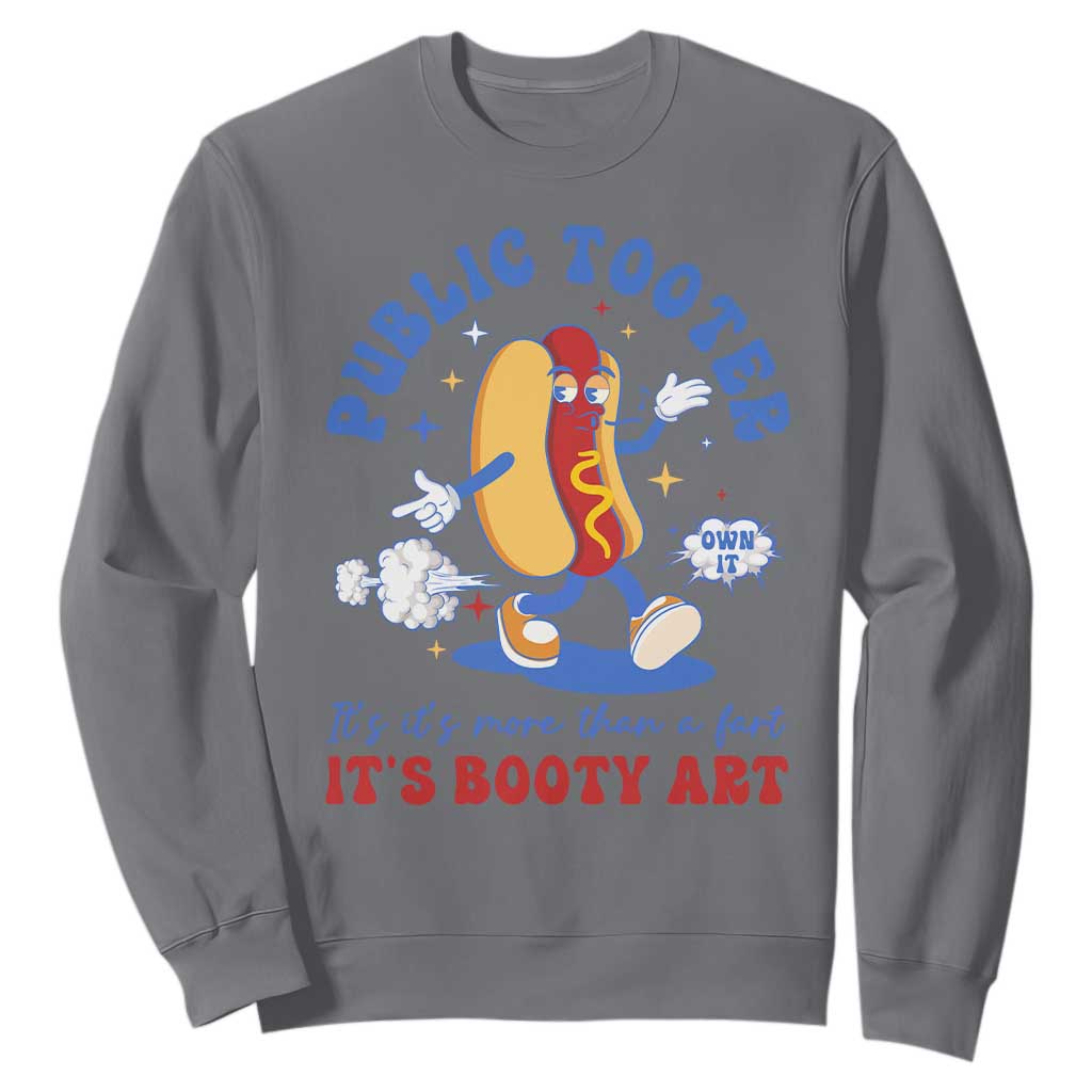 Funny Embarrassing Sweatshirt Public Tooter It's More Than A Fart Inappropriate TS10 Charcoal Print Your Wear