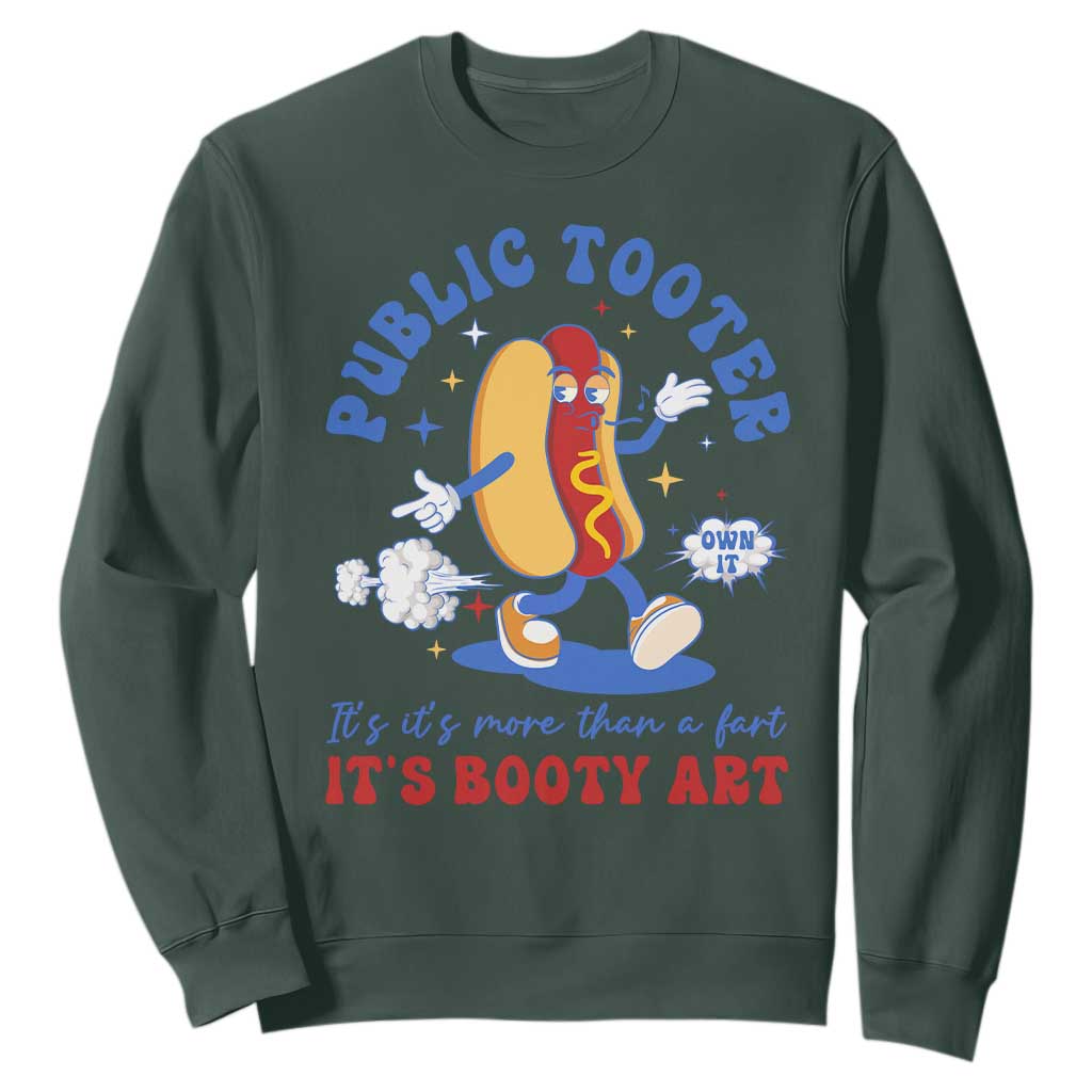 Funny Embarrassing Sweatshirt Public Tooter It's More Than A Fart Inappropriate TS10 Dark Forest Green Print Your Wear