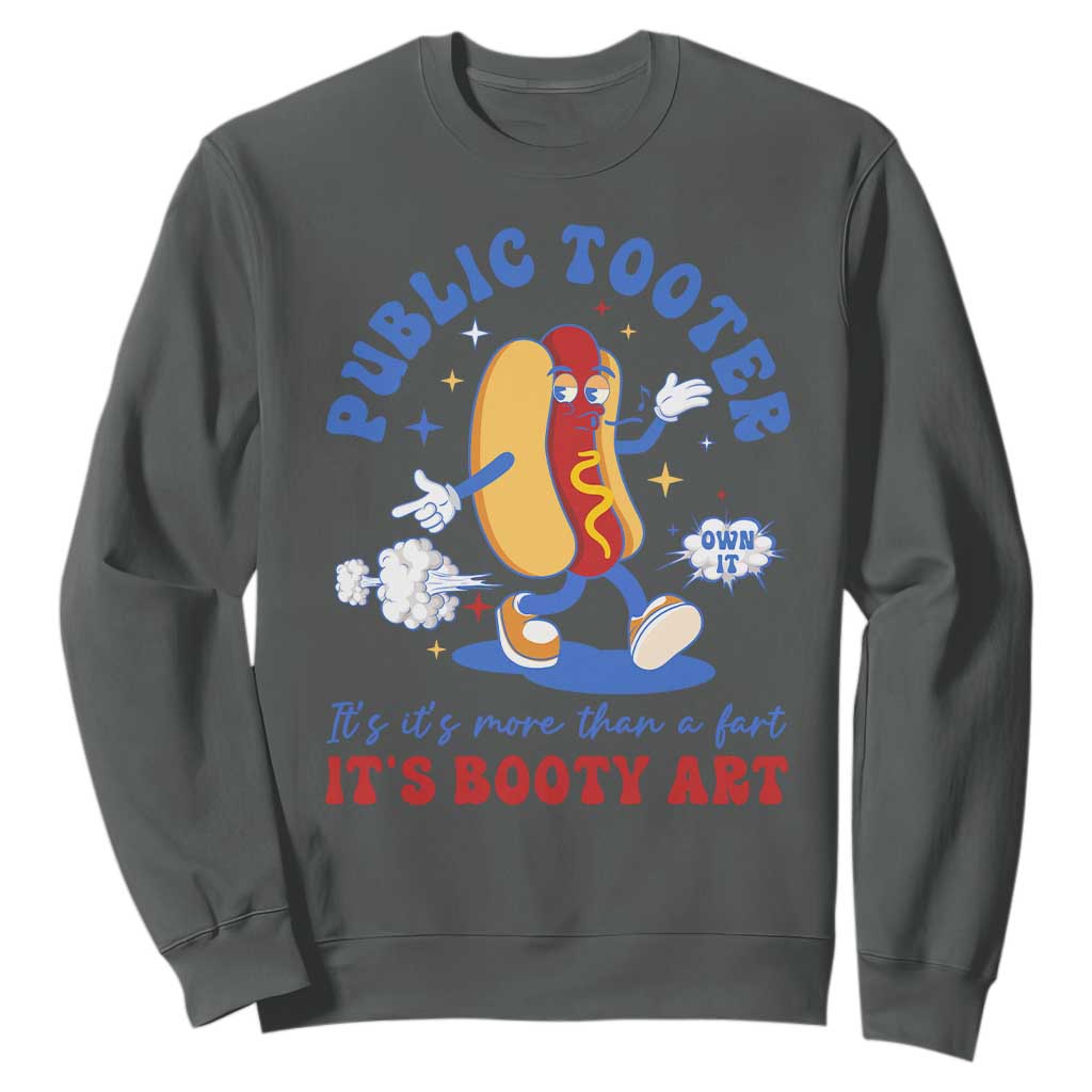Funny Embarrassing Sweatshirt Public Tooter It's More Than A Fart Inappropriate TS10 Dark Heather Print Your Wear