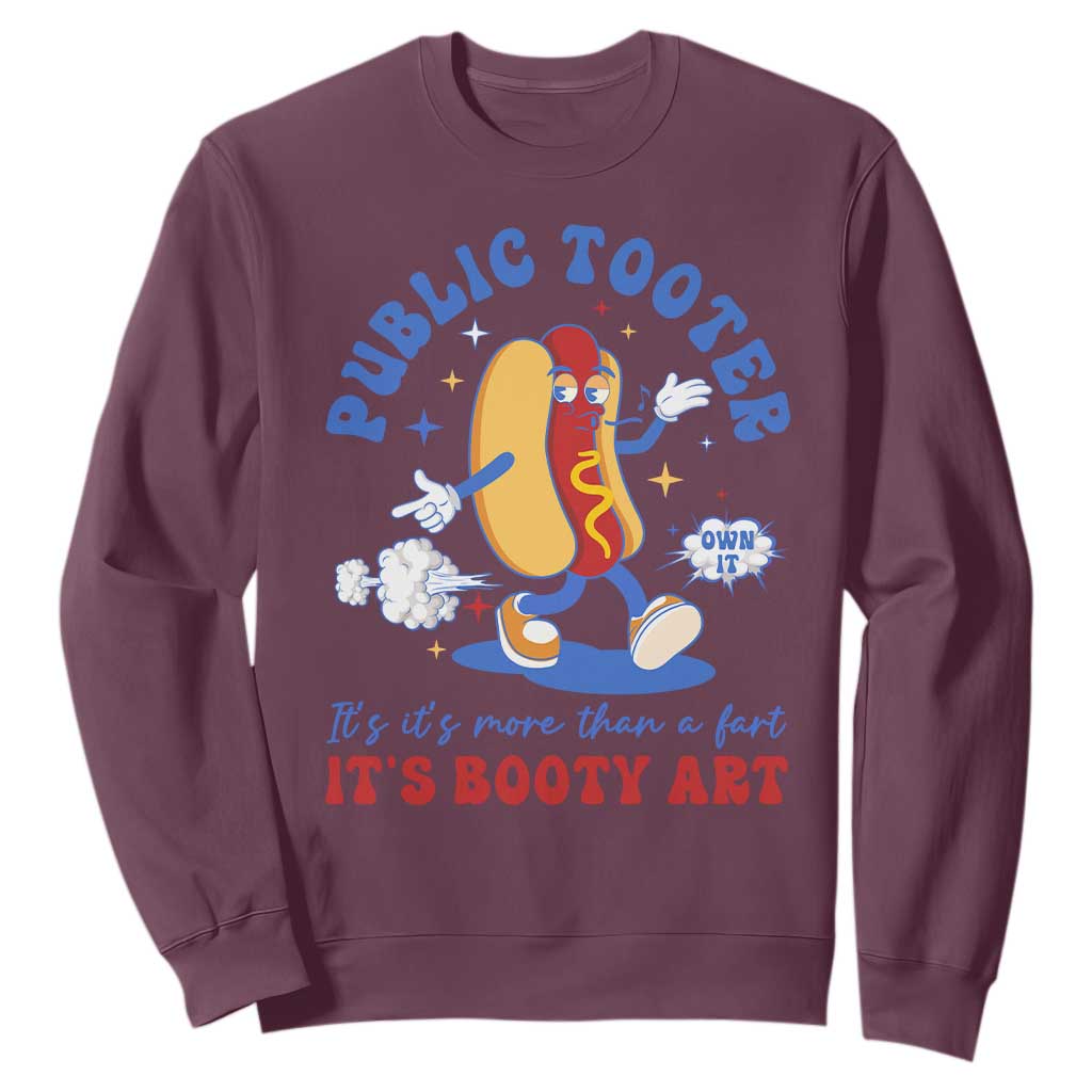 Funny Embarrassing Sweatshirt Public Tooter It's More Than A Fart Inappropriate TS10 Maroon Print Your Wear