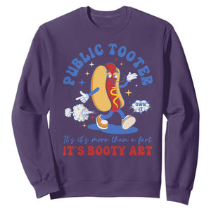 Funny Embarrassing Sweatshirt Public Tooter It's More Than A Fart Inappropriate TS10 Purple Print Your Wear