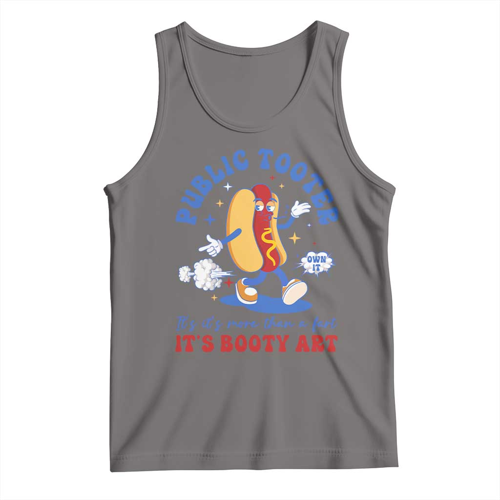 Funny Embarrassing Tank Top Public Tooter It's More Than A Fart Inappropriate TS10 Deep Heather Print Your Wear
